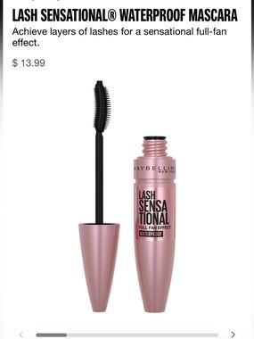 Maybelline Lash Sensational Waterproof Mascara